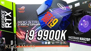 intel Core i9 9900K ASUS ROG STRIX Z390E GAMING RTX 2070 Super MASTERAIR MA620P Gaming PC Build [upl. by Neilla]