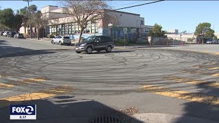 Police break up sideshows in San Franciscos West Portal neighborhood [upl. by Ybhsa910]