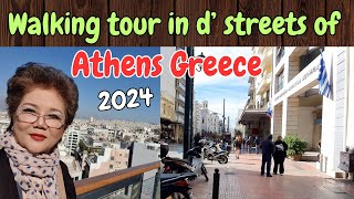 FEEL AT HOME AT ATHENS GREECEWALKING TOUR2024🚶‍♀️ [upl. by Acnoib]