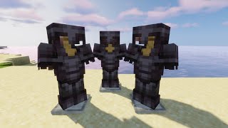 How To Craft NETHERITE ARMOR 120  JAVA amp BEDROCK [upl. by Nosiddam445]