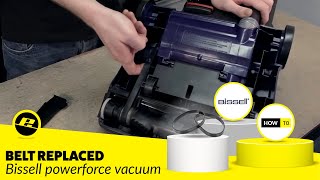 How to Replace the Belt on a Bissell Powerforce Bagless Vacuum Cleaner [upl. by Hyrup]