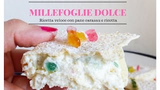 Millefoglie dolce con pane carasau  KITCHEN BRASITA [upl. by Flowers266]