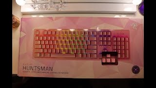 Razer Huntsman Wired Gaming OptoMechanical Switch Keyboard Unboxing [upl. by Aihsein565]