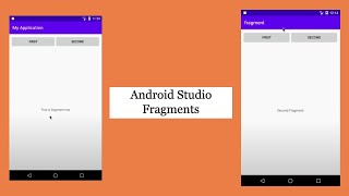 Android Studio Fragments Using FrameLayout  Fragments Fundamentals [upl. by Aniral]