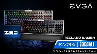 Teclado Gamer Mecánico EVGA Z20 Clicky RGB [upl. by Oiciruam]