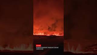 Live from Iceland 🛑 New volcano eruption Flyover lava RUV helicopter Sundhnúk Reykjanes [upl. by Ayrotal755]