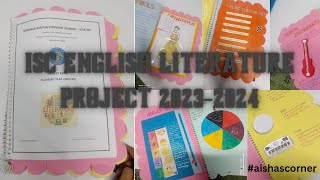 ISC English Literature Project 202324  Sharmila J [upl. by Bondie617]