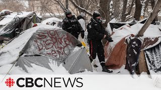 Some Edmonton encampment residents refuse to leave site [upl. by Jackelyn]