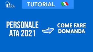 Come compilare domanda Personale ATA 20242027 — TUTORIAL NUOVO IN DESCRIZIONE [upl. by Yeliak786]