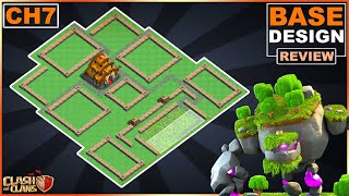 NEW BEST Capital Hall 7 CH7 BASE LAYOUT 2023  Capital Peak 7 CP7 Base  Clash of Clans [upl. by Gromme]