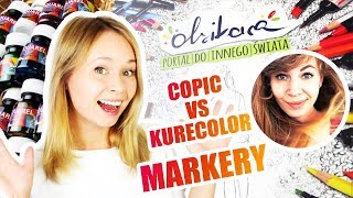 KOLOROWANKA OLSIKOWEJ MARKERY COPIC VS KURECOLOR  PORÓWNANIE 🤔 [upl. by Herwick]