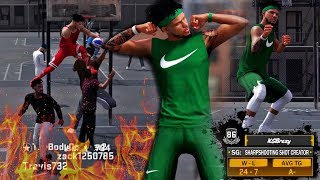 NBA 2K18 MyPARK  Half Court Game Winner CHITTO JUMPED OVER HIM CRAZY PARK DUNKS [upl. by Verras208]