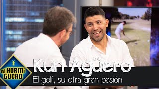 El Kun Agüero confiesa su otra gran pasión quotJuego bastante bien al golfquot  El Hormiguero [upl. by Gib]