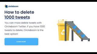 How to delete 1000 tweets in one click deletetweets tweetdeleter [upl. by Bulley]