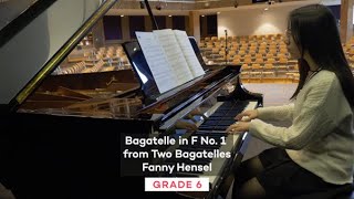 Bagatelle in F No1 from Two Bagatelles by Fanny Hensel  Grade 6  performed by Sumto [upl. by Charley]