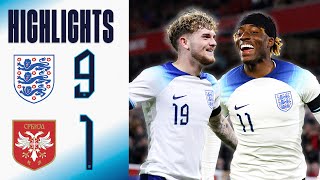 England U21 91 Serbia U21  Young Lions Put 9 Past Serbia  Highlights [upl. by Otrebor]