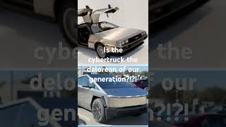 delorean vs cybertruck does history repeat itself backtothefuture nostalgia [upl. by Fanestil921]