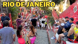 Saturday afternoon through the streets of Rio de Janeiro  Brazil 🇧🇷【4K】2024 [upl. by Naitsyrk]