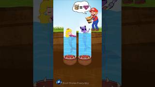 Take The Water Challenge 💦 Competition Mario vs Waluigi 💚 shorts shortvideo viralshorts story [upl. by Guevara783]