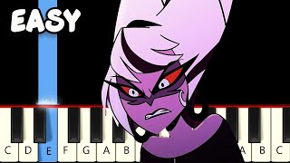 Respectless  Hazbin Hotel  Fast and Slow Easy Piano Tutorial [upl. by Ardekal725]