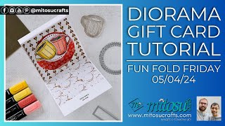 Fun Fold Friday Diorama Card Step by Step Tutorial [upl. by Teresita]