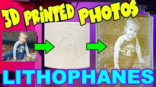 How to 3D Print LITHOPHANES  Convert Your Photos Into 3D Printed Art  Cura [upl. by Rehctelf]