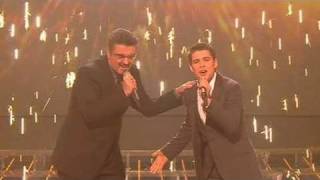 The X Factor 2009  Joe amp George Michael Dont Let The Sun  Live Show 10 itvcomxfactor [upl. by Ytissahc]