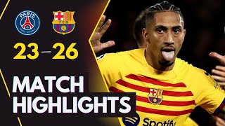 PSG vs Barcelona 23 All Goals amp Highlights  Champion League 2024 [upl. by Ecnesse]