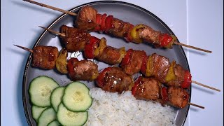 Teriyaki Salmon Skewers [upl. by Leshia]