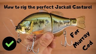 How to rig the perfect Jackall Gantarel for Murray Cod [upl. by Yddub458]