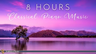 8 Hours Classical Piano Music  Chopin Debussy Mozart Bach [upl. by Wilfred302]