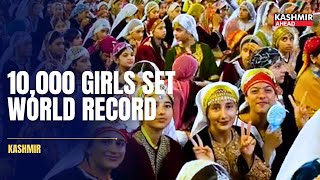 10000 Girls Set World Record with Stunning Kashmiri Folk Dance Performance [upl. by Dody]