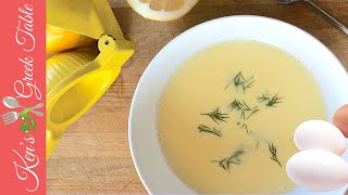 Avgolemono Soup  Easy Greek Avgolemono Soup Recipe [upl. by Lyrpa]