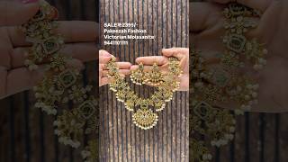 Best One Gram Victorian Jewellery Designs With Price in Begum Bazar pakeezahfashion 9441101111 [upl. by Yleen367]