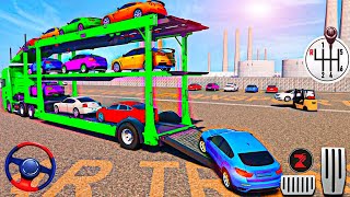 Car Transporter Truck Driving  Cargo Transport Multistory Vehicle Simulator  Android GamePlay [upl. by Sheree]