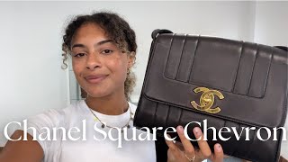 Chanel Square Chevron Bag Review [upl. by Iruj]