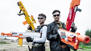 LTT Game Nerf War  Pro Training Mission Warriors SEAL X Nerf Guns Fight Mr Close Container Zone [upl. by Klug]