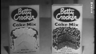 Betty Crocker Cake Mix Commercial  1950s [upl. by Christabelle604]