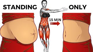 15 MIN STANDING ABS with weights [upl. by Bolger137]