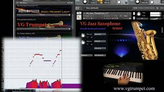 Jazz Tenor Saxophone sound library for Native Instruments Kontakt 5 vst brass [upl. by Aisauqal]