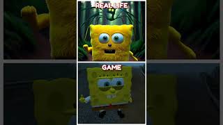 SPONGEBOB VS HOUSE HEAD  Meme Coffin Dance  GAME vs REAL LIFE  shorts [upl. by Onibla]