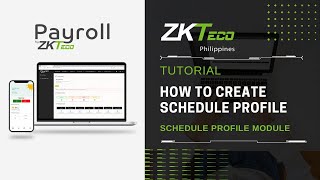 ZKPayroll  Schedule Management  How to Create Schedule Profile [upl. by Olaznog]