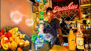 Biggest Goa Magical Fruits Feni Hookah Making At Bacchus Rs 2800 Only l Goa Street Food [upl. by Kieger]