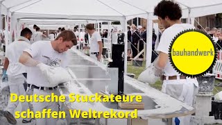 Deutsche Stuckateure schaffen den Weltrekord [upl. by Claudetta]