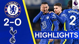 Chelsea 20 Spurs  Ziyech Pearler amp Thiago Silva Header Give Blues Win  Premier League Highlights [upl. by Elisha]