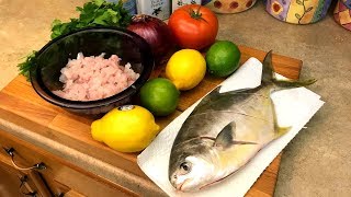 Whole Cooked Pompano and Whiting Ceviche [upl. by Nnoved]