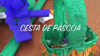 DIY Cesta de páscoa caixa de leite 2 ✂️ Artesanato 17 [upl. by Rundgren]