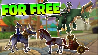 All Farmable and Fishable Mounts in Wizard101 [upl. by Sirromad]