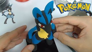 Making Lucario FightingSteel Pokémon in Clay [upl. by Drahcir]