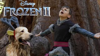 FROZEN 2  Lost in the Woods  REAL LIFE KRISTOFF amp SVEN by Martin 9 and his dog Melville [upl. by Sagerman308]